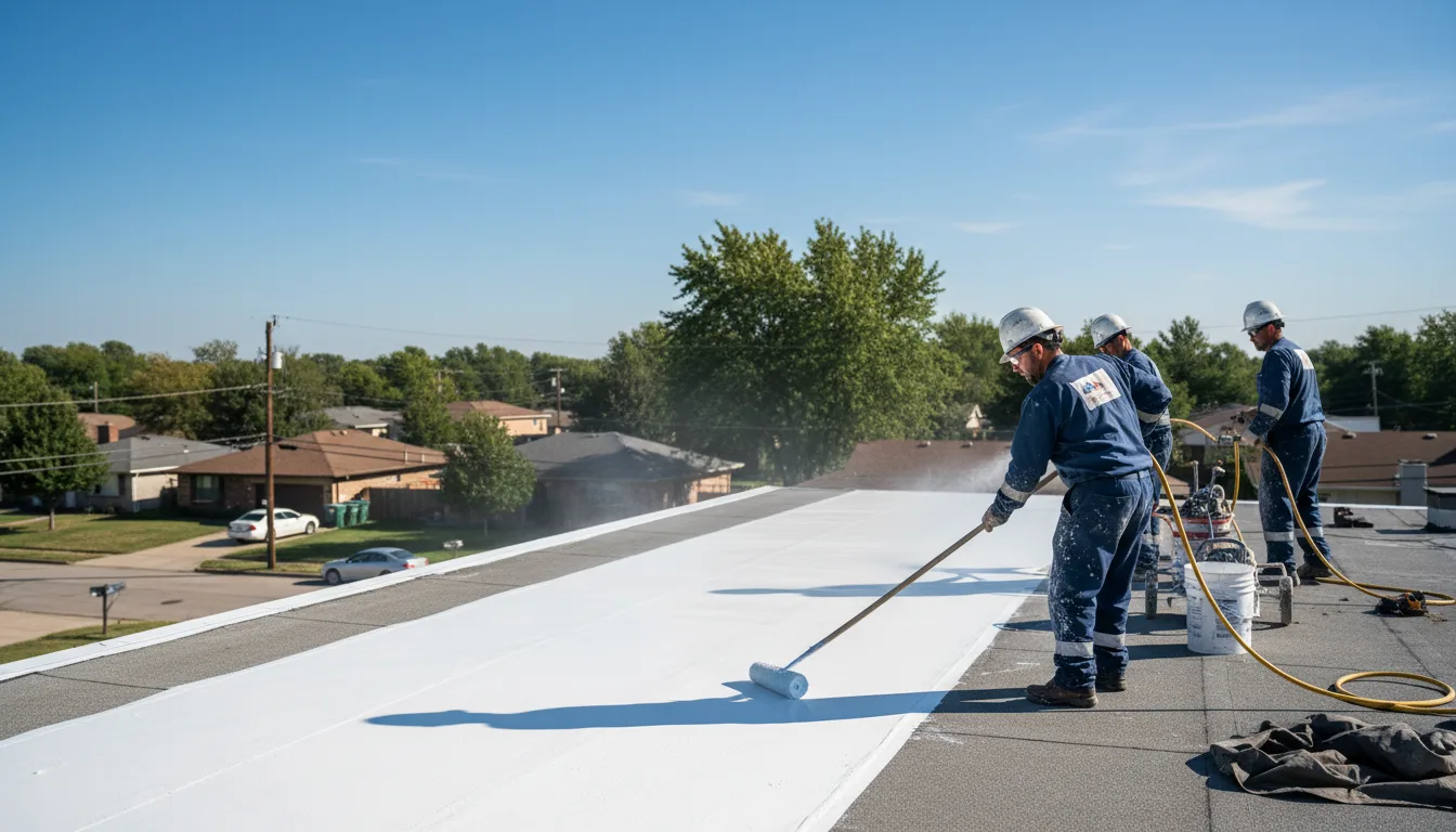 Commercial roof coating in Twin City, GA near me